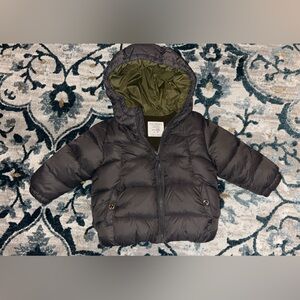 Zara gray puffer coat size 9/12 months